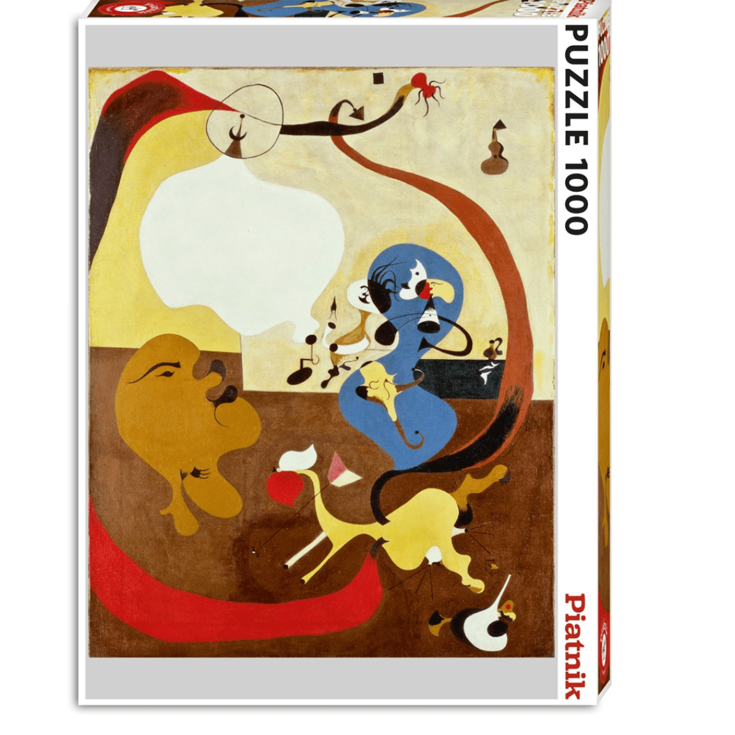 Puzzle Piatnik - 1000 p - Intérieur hollandais - Joan Miro - Puzzle en carton - Rouge et Noir