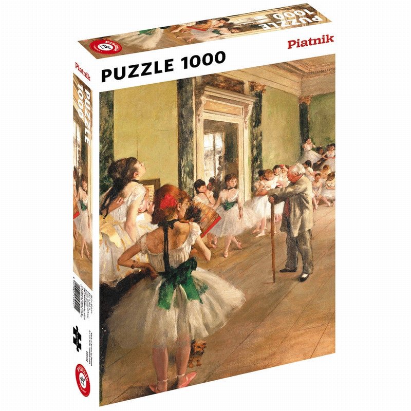 Puzzle Piatnik - 1000 p - La classe de danse - Degas - Puzzle en carton - Rouge et Noir