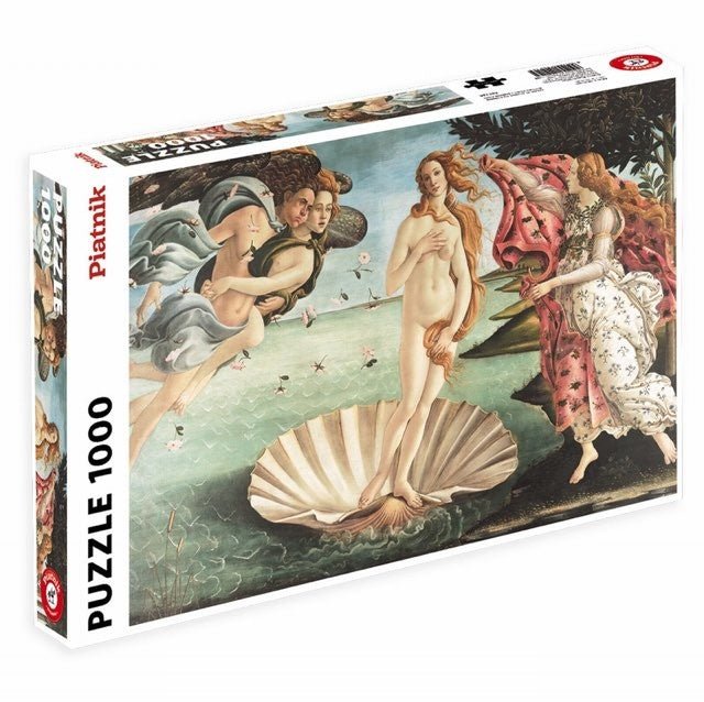 Puzzle Piatnik - 1000 p - La Naissance de Vénus - Botticelli - Puzzle en carton - Rouge et Noir