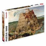 Puzzle Piatnik - 1000 p - La tour de Babel - Brueghel - Puzzle en carton - Rouge et Noir