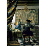 Puzzle Piatnik - 1000 p - L'atelier de l'artiste - Vermeer - Puzzle en carton - Rouge et Noir