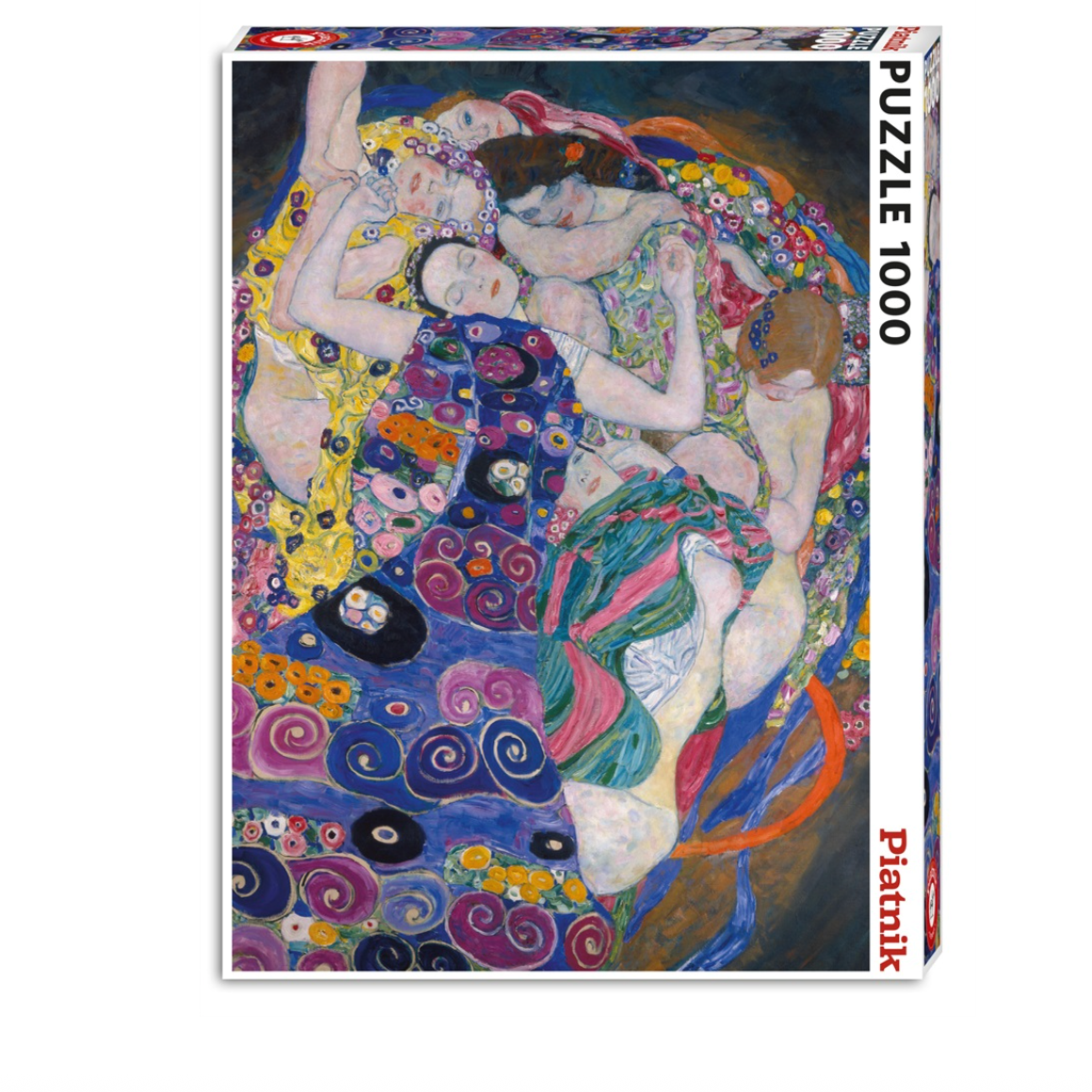 Puzzle Piatnik - 1000 p - Les vierges - Klimt - Puzzle en carton - Rouge et Noir