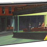 Puzzle Piatnik - 1000 p - Nighthawks - Hopper - Puzzle en carton - Rouge et Noir