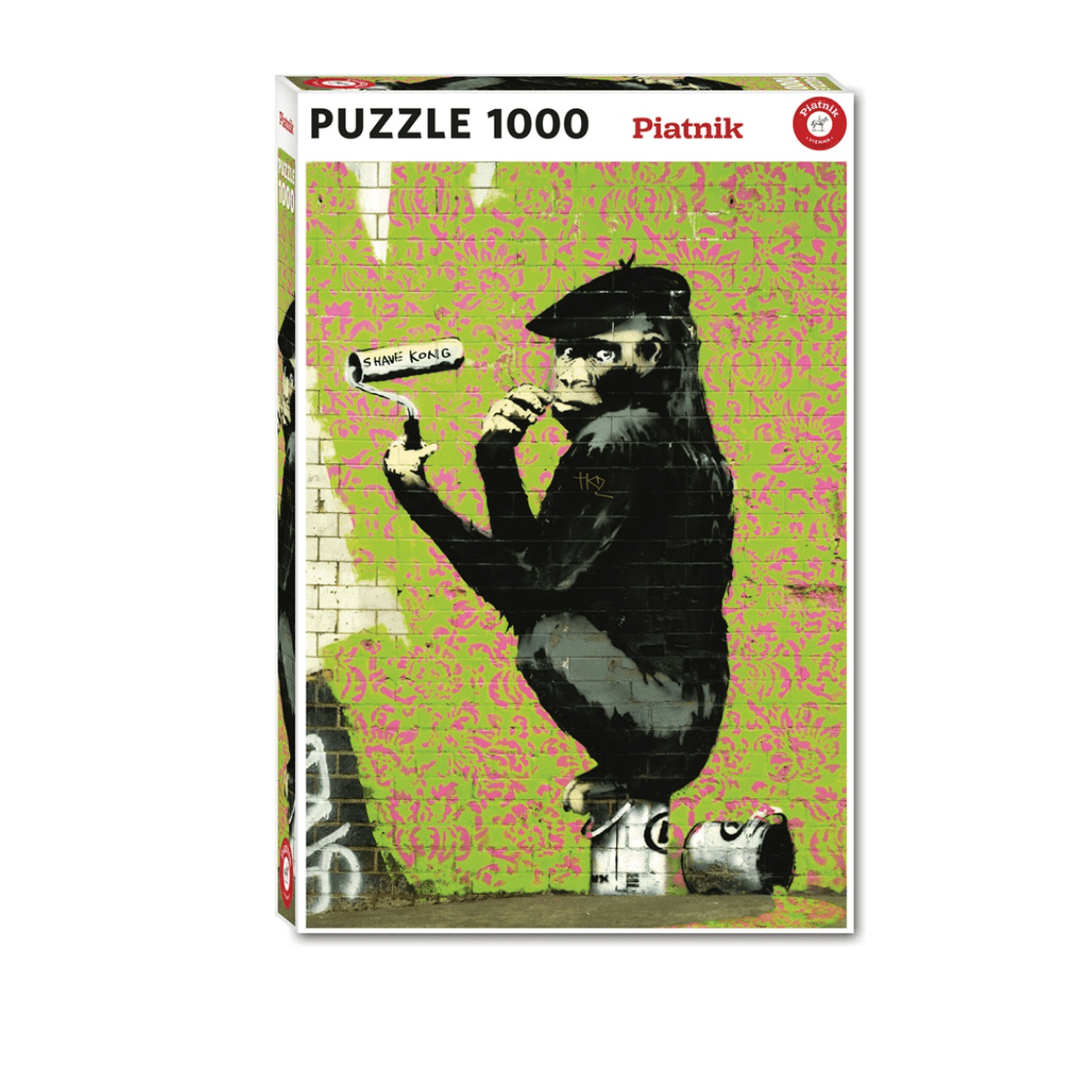 Puzzle Piatnik - 1000 p - Roller Chimp, Banksy - Puzzle en carton - Rouge et Noir