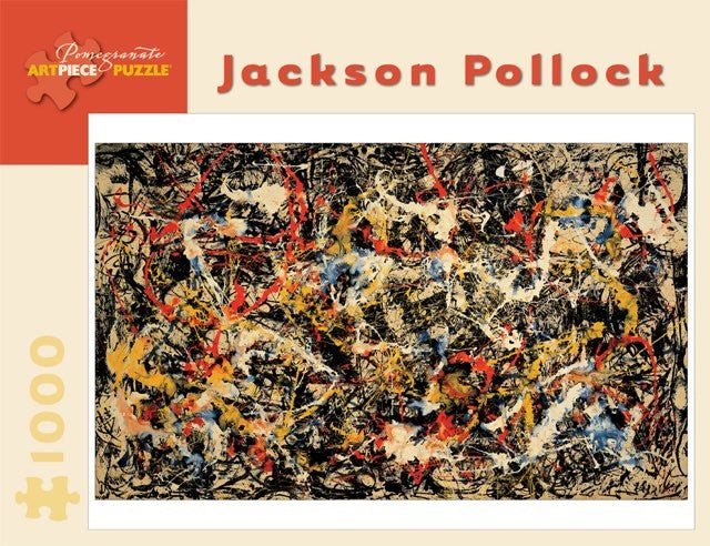 Puzzle Pomegranate - 1000 p - Convergence - Jackson Pollock - Puzzle en carton - Rouge et Noir