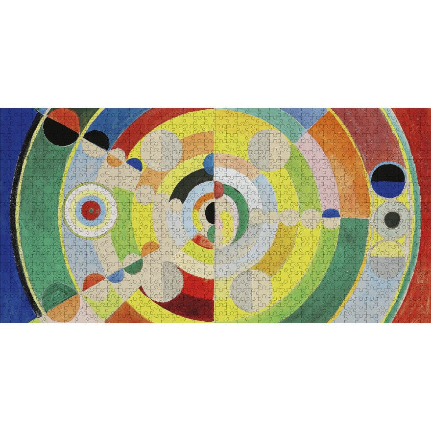 Puzzle Pomegranate - 1000 p - Relief - Disques - Delaunay - Puzzle en carton - Rouge et Noir