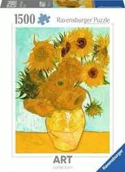 Puzzle Ravensburger - 1500 p - Les Tournesols - Puzzle en carton - Rouge et Noir