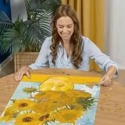 Puzzle Ravensburger - 1500 p - Les Tournesols - Puzzle en carton - Rouge et Noir