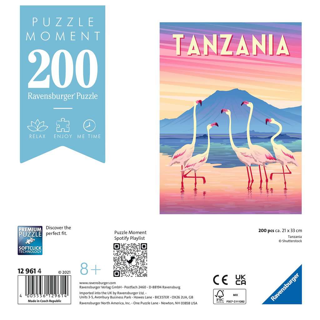 Puzzle Ravensburger - 200 p - Tanzanie - Puzzle en carton enfant autre - Rouge et Noir