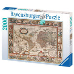 Puzzle Ravensburger - 2000 p - Planisphère de 1650 - Puzzle en carton - Rouge et Noir