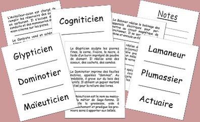 Quels sont ces Métiers - fin de soirée à partager solitaire - Rouge et Noir