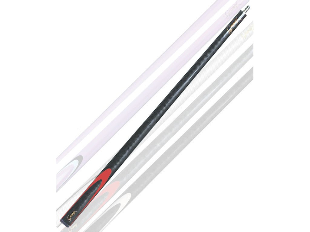 Queue 8 - pool Gramax grise 144 cm - fibre de verre - Billard - Rouge et Noir