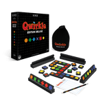 Qwirkle Deluxe - jeu de société de plateau de stratégie de chiffres - Rouge et Noir