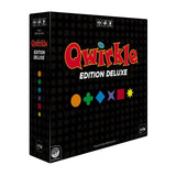 Qwirkle Deluxe - jeu de société de plateau de stratégie de chiffres - Rouge et Noir
