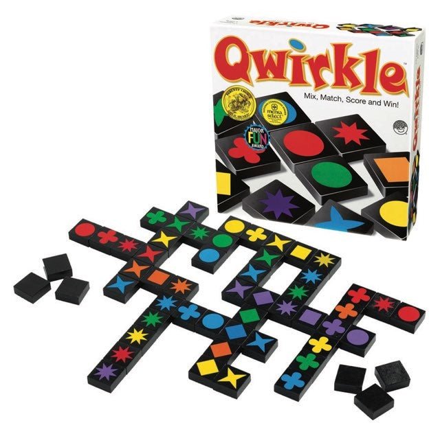 Qwirkle - jeu de société de plateau de stratégie de chiffres - Rouge et Noir