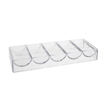 Racks vide pour 100 jetons (sans couvercle) - accessoire de poker - Rouge et Noir