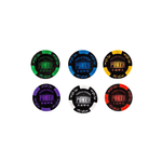 Rouleau de jetons Argile 14 gr - World Series - Sans valeurs - accessoire de poker - Rouge et Noir