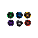 Rouleau de jetons Argile 14 gr - World Series - Sans valeurs - accessoire de poker - Rouge et Noir