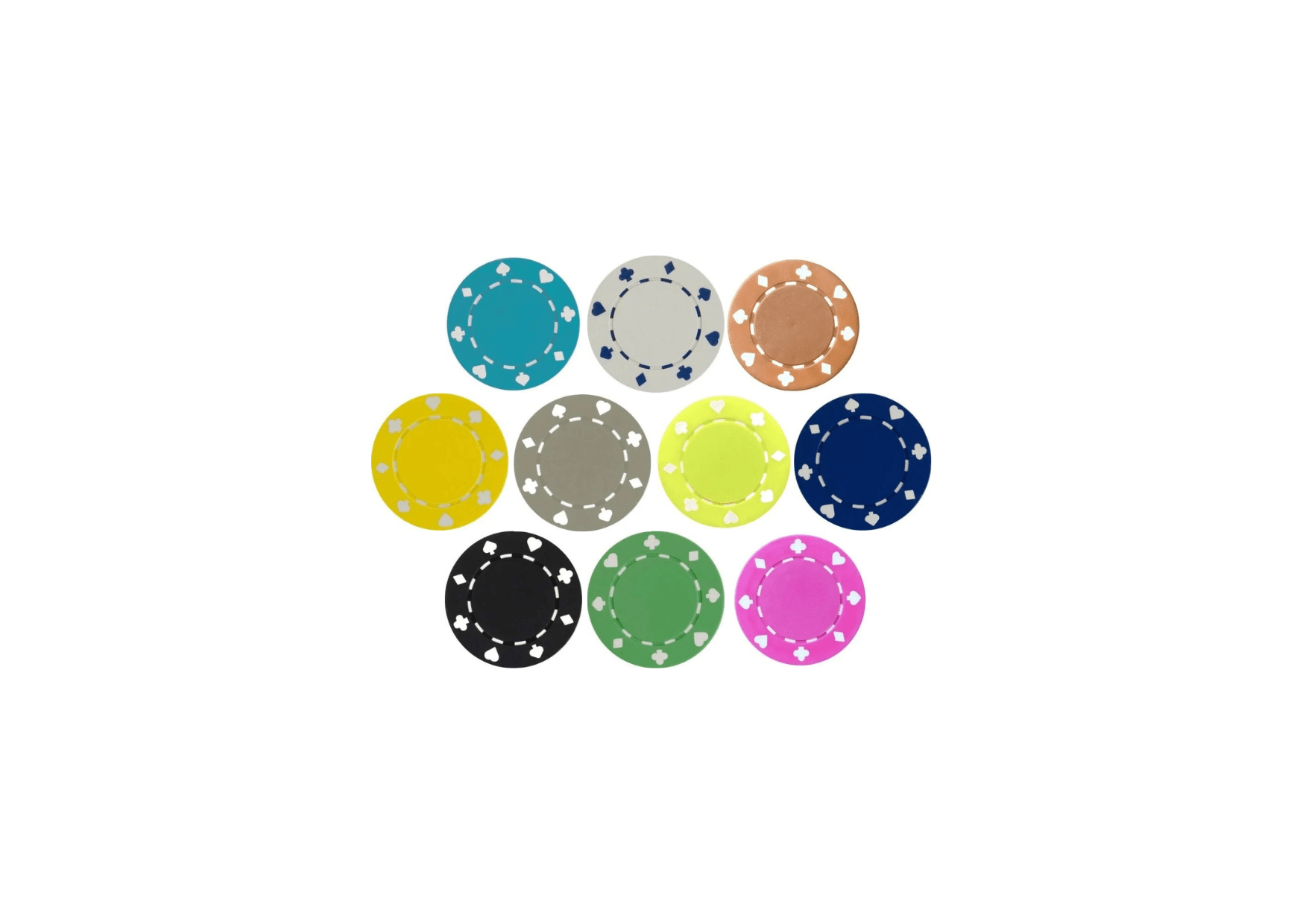 Rouleau de jetons roulette anglaise - ABS - Suited - accessoire de poker - Rouge et Noir