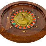 Roulette Romagnoli - Acajou - 45 cm - roulette simple en bois - Rouge et Noir