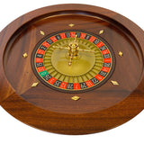 Roulette Romagnoli - Acajou - 45 cm - roulette simple en bois - Rouge et Noir