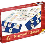 Rummy 6 joueurs - boite carton - Jeux de Lettres et de Chiffres - Rouge et Noir