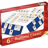 Rummy 6 joueurs - boite carton - Jeux de Lettres et de Chiffres - Rouge et Noir