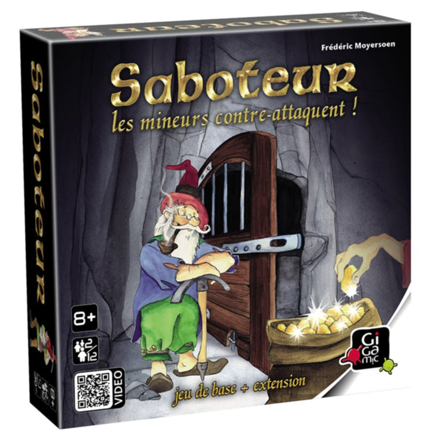 Saboteur 2: Les mineurs contre - attaquent - jeu de plateau de rôles d'ambiance - Rouge et Noir