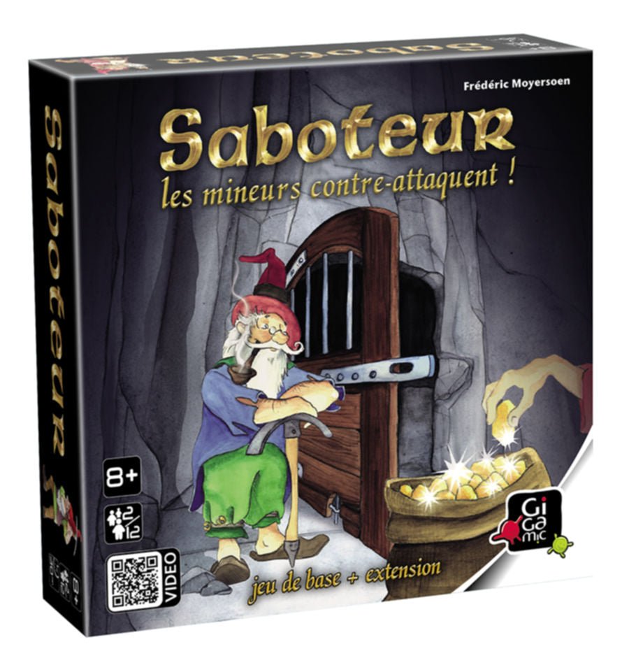 Saboteur 2: Les mineurs contre - attaquent - jeu de plateau de rôles d'ambiance - Rouge et Noir