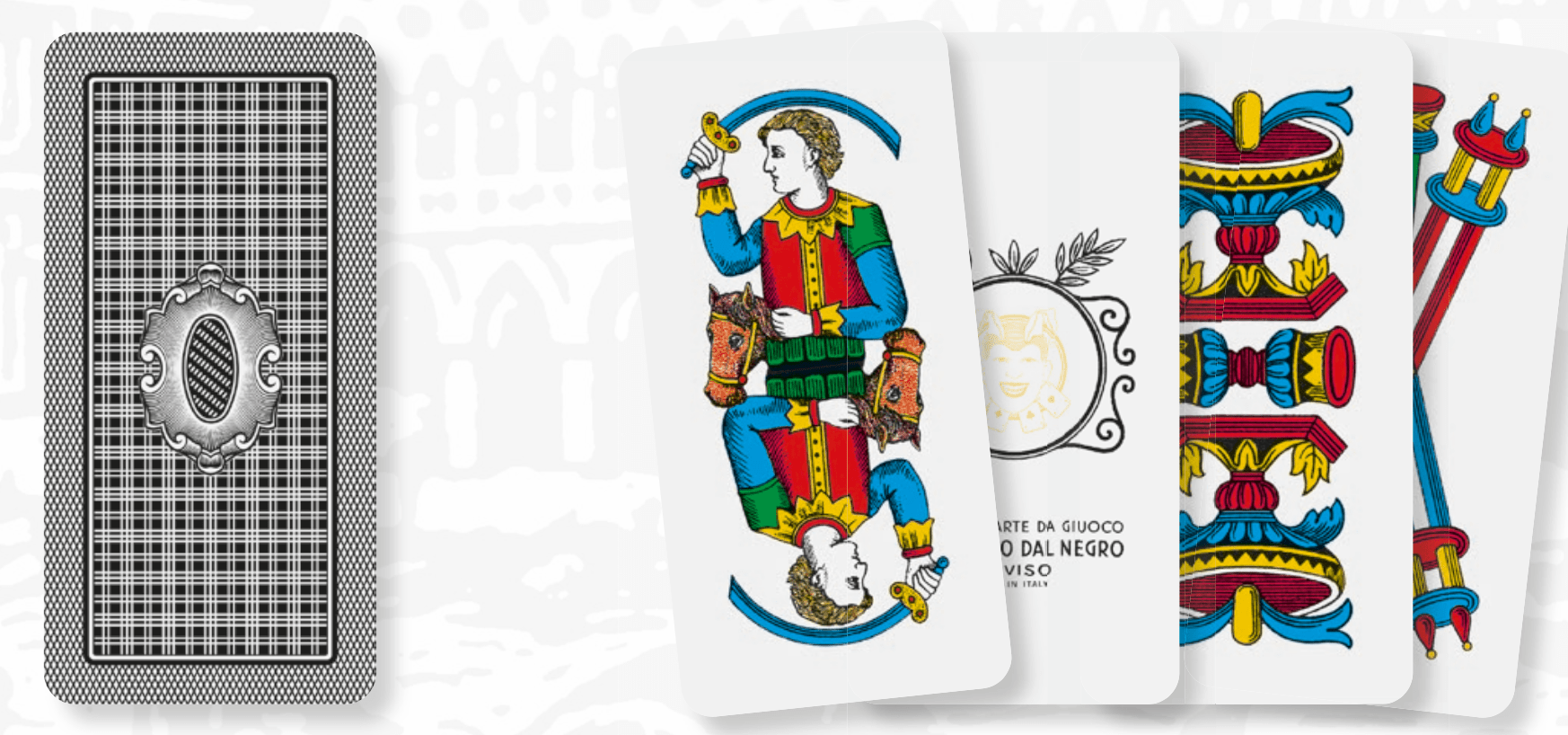 Scopa Primiera Bolognaise rouge - jeu de cartes de scopa - Rouge et Noir