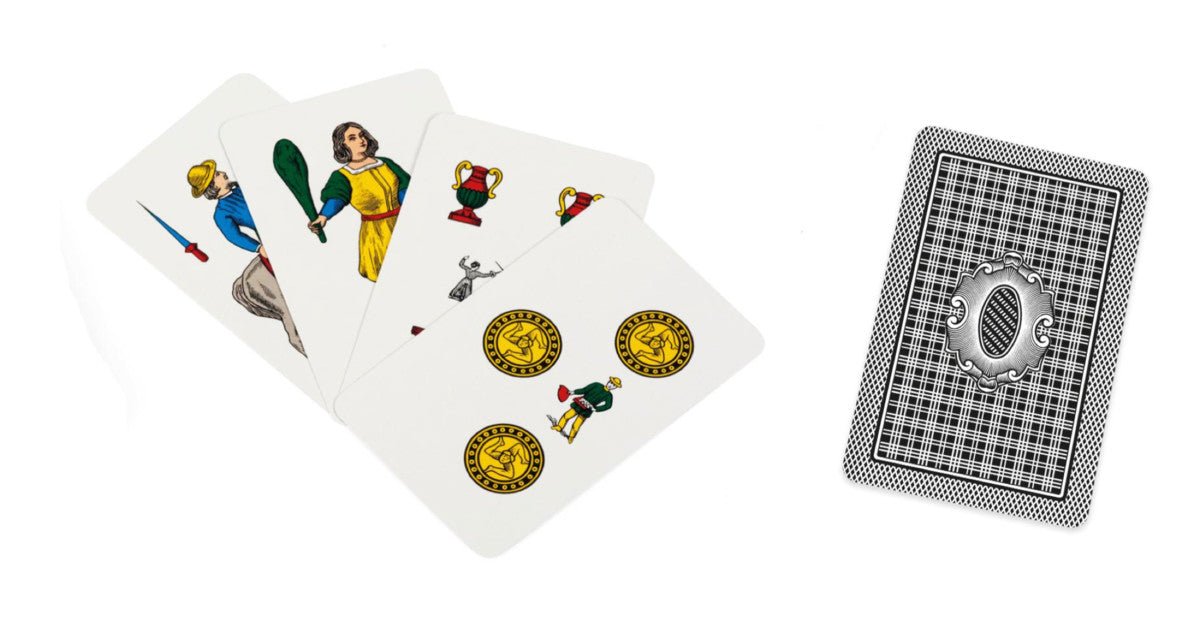 Scopa Sicilienne rouge - jeu de cartes de scopa - Rouge et Noir