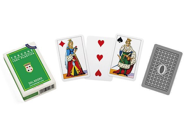 Scopa Toscane verte - jeu de cartes de scopa - Rouge et Noir