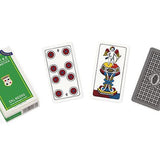 Scopa Trentine verte - jeu de cartes de scopa - Rouge et Noir