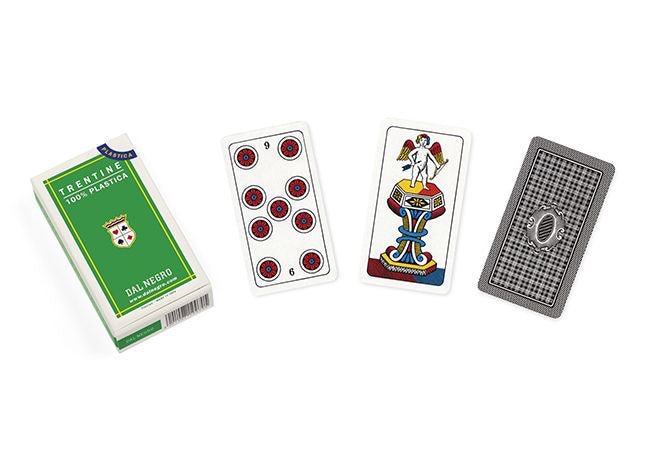 Scopa Trentine verte - jeu de cartes de scopa - Rouge et Noir