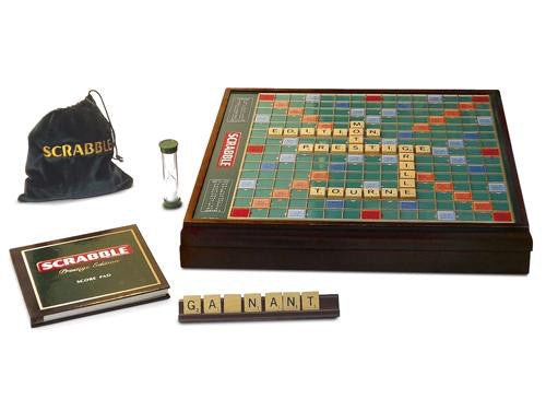 Scrabble Prestige - Jeux de Lettres et de Chiffres cadeau sénior - Rouge et Noir