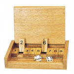 Shut the box Mini - Jeu en bois de stratégie - Rouge et Noir