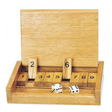 Shut the box Mini - Jeu en bois de stratégie - Rouge et Noir