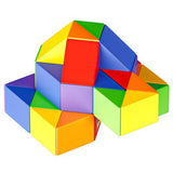 Snake 36 Blocs multicolores - Casse - tête autre cube rubick - Rouge et Noir