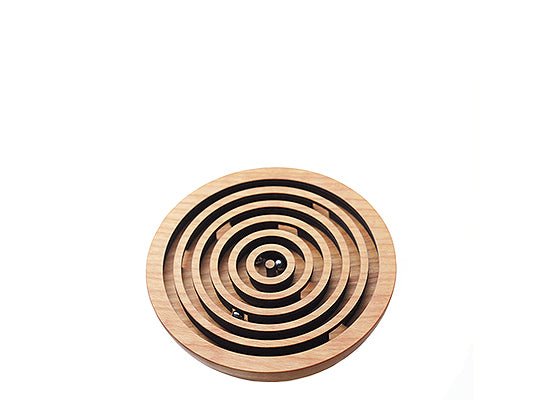 Sphaera - Labyrinthe Naef - Jeu d'adresse en bois jeu design cadeau sénior - Rouge et Noir