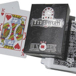 Studson Titanium 100% plastique - Double marquage - cartes de poker - Rouge et Noir