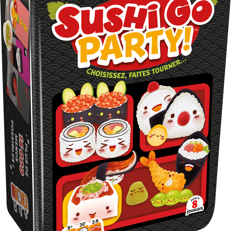 Sushi Go PARTY ! - Jeu de plateau de stratégie d'ambiance - Rouge et Noir