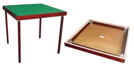 Table de Bridge XL - 89 x 89 cm - tapis de cartes jeu de cartes bridge tapis - Rouge et Noir