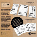 Tac tik 2 à 6 joueurs - Pocket - jeu traditionnel jeu de tock oies dadas - Rouge et Noir