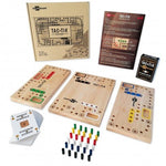 Tac tik 2 à 6 joueurs - Pocket - jeu traditionnel jeu de tock oies dadas - Rouge et Noir