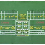 Tapis de Craps feutre - 180x90 cm - Tapis de craps casino - Rouge et Noir