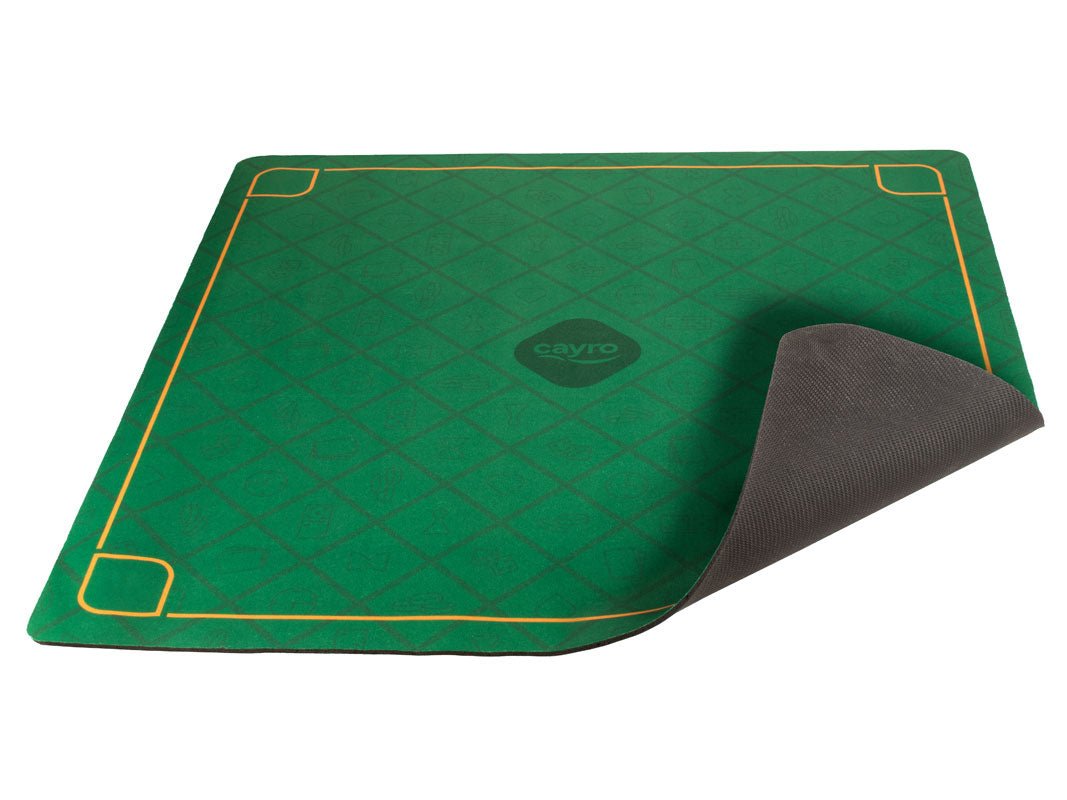 Tapis de jeu - Néoprène - 50 x 50 cm - jeu traditionnel jeu de mah - jong - Rouge et Noir