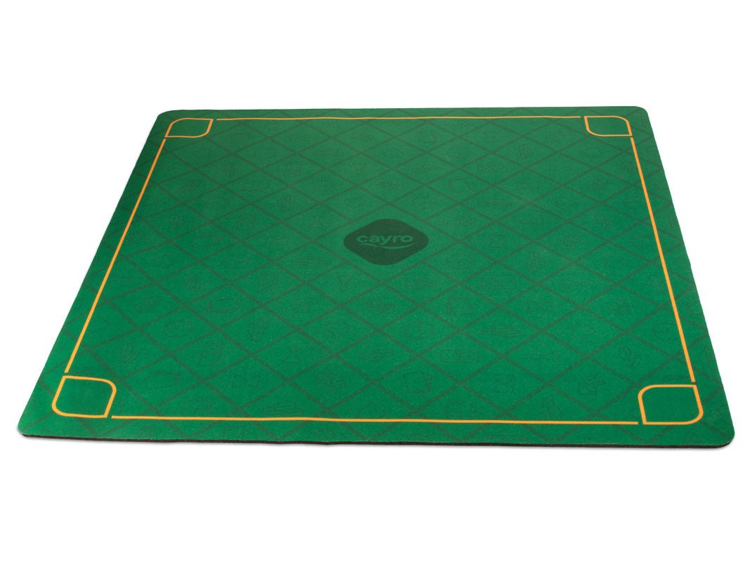 Tapis de jeu - Néoprène - 50 x 50 cm - jeu traditionnel jeu de mah - jong - Rouge et Noir