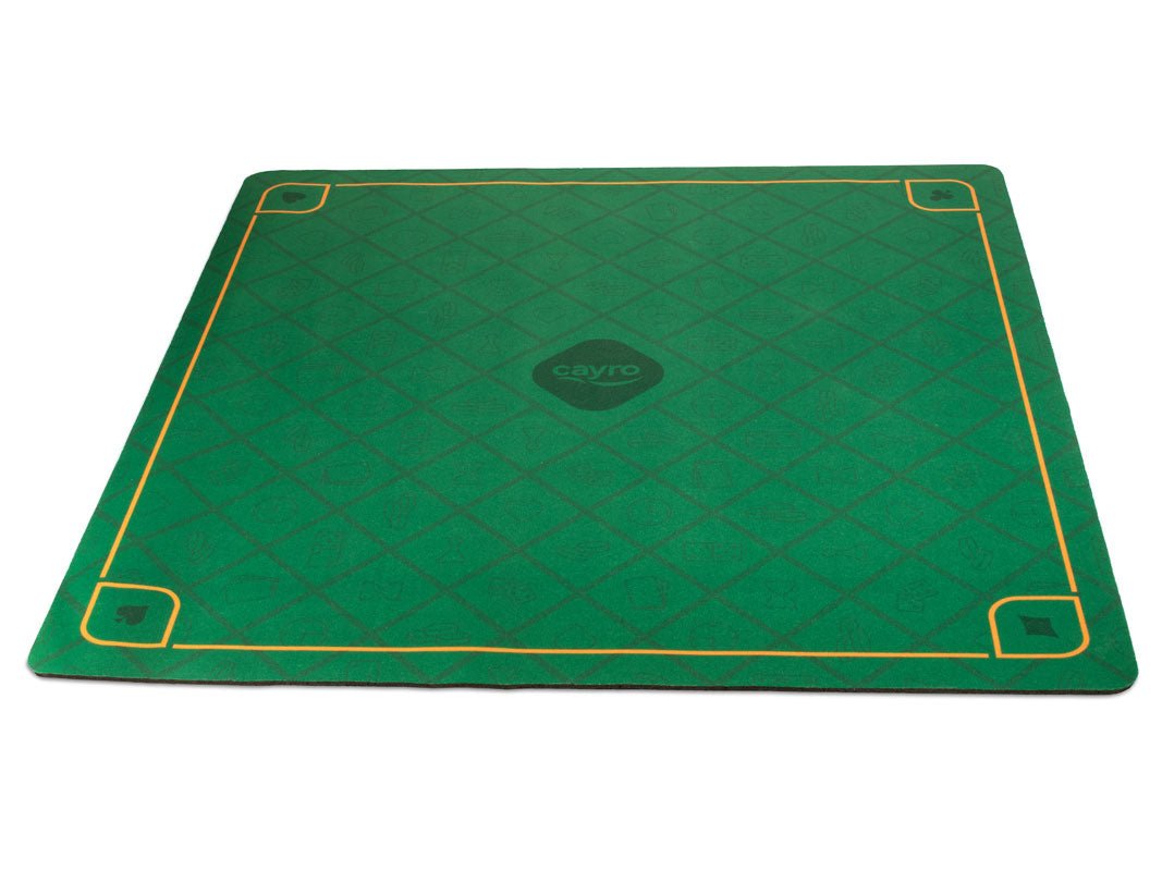 Tapis de jeu - Néoprène - 80 x 80 cm - jeu traditionnel jeu de mah - jong - Rouge et Noir