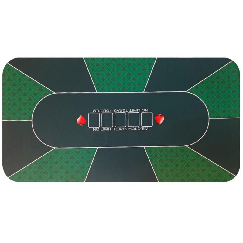 Tapis de poker STAR - Tissu / Néoprène - tapis de poker - Rouge et Noir