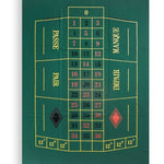 Tapis Roulette drap DN - GM 130x90 - jeu de casino tapis de roulette - Rouge et Noir